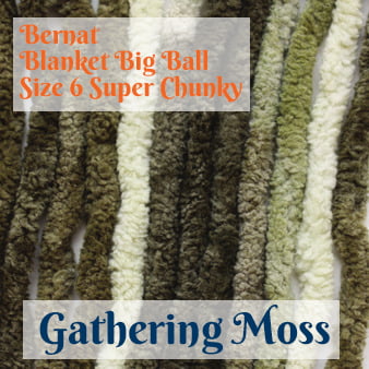 BLANKET yarn by Bernat - Big Ball - GATHERING MOSS - Magic Hour Yarn Shop