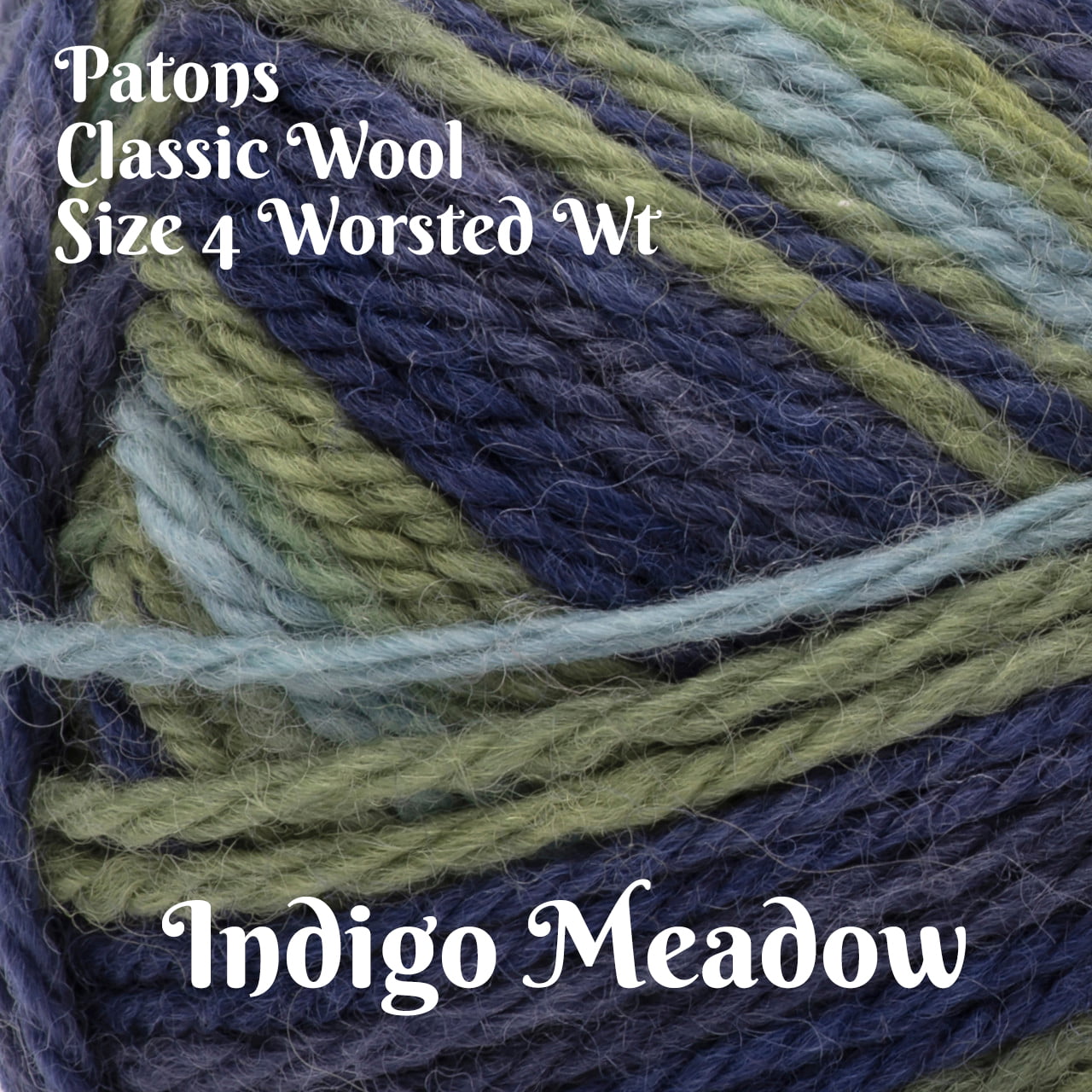 Classic Wool by Patons - INDIGO MEADOW - Magic Hour Yarn Shop