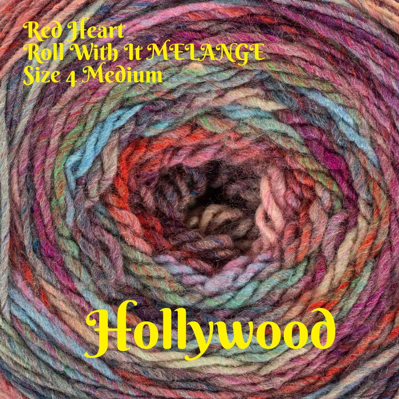 Roll With It MELANGE by Red Heart - HOLLYWOOD - Magic Hour Yarn Shop