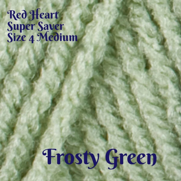 Pack of 4) Red Heart Super Saver Yarn-Green Tones